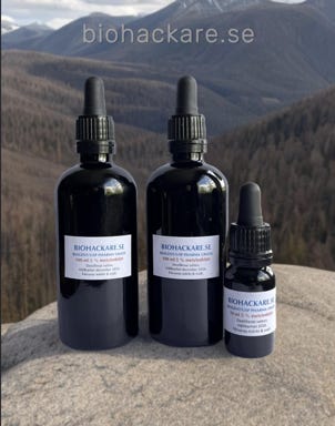 100 ml och 5 ml EU certifierat metylenblått
